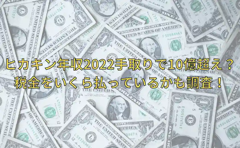 ヒカキンの年収2022は手取りで10億超えている?税金をいくら払っているかも調査!