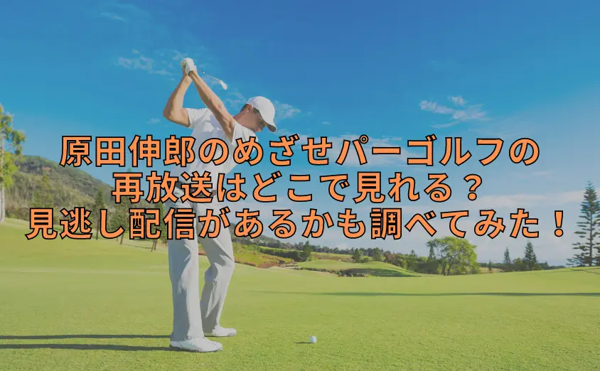 原田伸郎のめざせパーゴルフの再放送はどこで見れる？見逃し配信があるかも調べてみた！