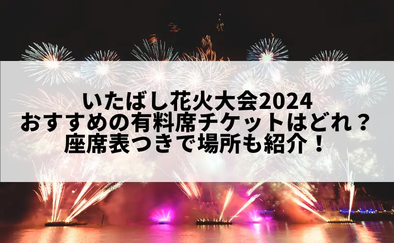 いたばし花火大会2024 有料席 おすすめ